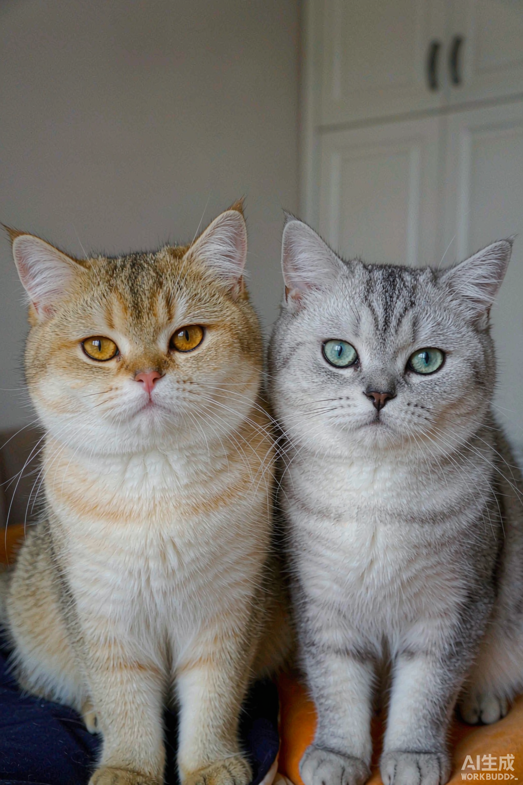 亿喵猫舍在售金渐层与银渐层宠物猫特写