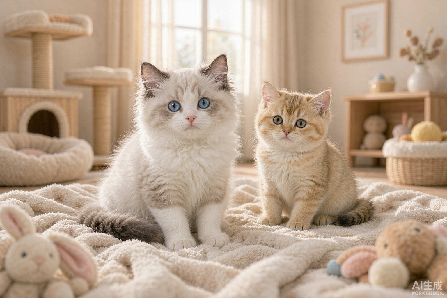 亿喵猫舍在售布偶猫与金渐层幼猫